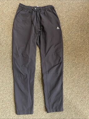 Men's Black Track Pants - Athletic Elastic Waist